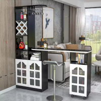 尋木匠靠墙吧台酒柜隔断柜组合玄关隔断厅柜客厅简欧吧台桌家用餐厅柜