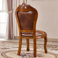 尋木匠香格里拉家具欧式餐椅实木餐椅餐厅靠背椅酒店靠背椅书房椅美式椅