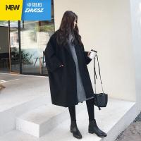 流行大衣女学生矮个子过膝斗篷赫本风毛呢外套薄新款秋冬 ZHUOSIZHE 卓思哲
