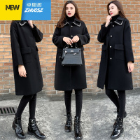 大码女装胖妹妹冬装韩版宽松妮子大衣胖mm显瘦毛呢外套200斤 ZHUOSIZHE 卓思哲
