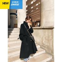秋冬新款大码女装胖妹妹韩版宽松毛呢外套中长款加厚显瘦呢子大衣 ZHUOSIZHE 卓思哲