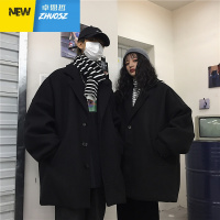 外套女新款韩国ins潮流复古中长款风衣宽松男女休闲呢子大衣 ZHUOSIZHE 卓思哲