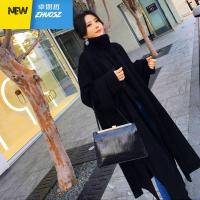 毛呢大衣女中长款学生新款韩版宽松秋冬季收腰百搭呢子外套女 ZHUOSIZHE 卓思哲