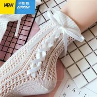 季移圈袜镂空绑带系绳蝴蝶结洛丽塔棉质日系可爱女袜子少女 卓思哲袜子