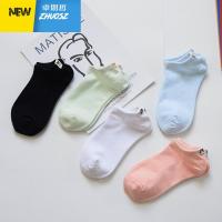 浅口袜子女短袜布标薄款可爱韩国季白色个性船袜日系ins潮 卓思哲袜子