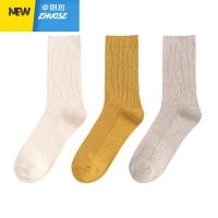 袜子女中筒网红街头可爱薄款百搭双针堆堆日系长筒春秋冬季ins潮 卓思哲袜子