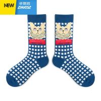 洛丽塔lolita猫咪袜子女春秋复古格子中筒袜日系可爱ins潮袜 卓思哲袜子