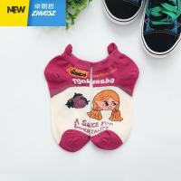 袜子女短袜浅口芝麻街春卡通动漫船袜可爱日系韩国ins棉袜 卓思哲袜子
