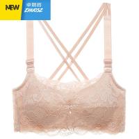 无钢圈性感交叉带美背胸罩抹胸内衣女小胸防走光聚拢裹胸式文胸厚 卓思哲胸罩