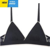 法式三角杯内衣女无钢圈套装性感聚拢小胸文胸罩 卓思哲胸罩