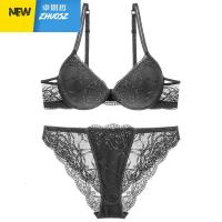 内衣套装女蕾丝收副乳美背文胸聚拢胸罩小胸性感内裤一套 卓思哲