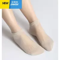 竹纤维银离子天的袜子女短袜薄款季卡丝女透明短袜 卓思哲袜子