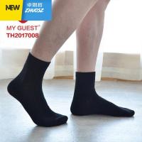 正品袜子一哥悠购 竹纤维男款绅士短袜简约6双装 卓思哲袜子