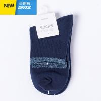 [两件5折]女袜秋冬新款潮流亮丝拼色保暖中邦袜 卓思哲短袜袜子