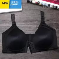 前扣无钢圈文胸大码中老年妈妈少女内衣睡眠胸罩薄款聚拢哺乳胖MM 卓思哲胸罩