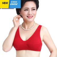 本命年妈妈大红色薄款文胸女无钢圈胸罩妈妈棉质内衣中老年人 卓思哲胸罩