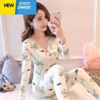 保暖内衣女士薄款加绒学生内穿紧身秋衣秋裤套装修身蕾丝秋冬 卓思哲