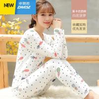 大学生秋衣秋裤女套装少女学生高中生保暖内衣内穿棉毛衫棉 卓思哲