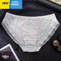 白色内裤女日系少女蕾丝性感棉裆中腰可爱女生三角内裤头 卓思哲