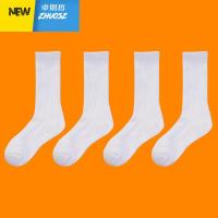 秋冬季加厚毛圈长筒袜白黑色长袜男潮工装裤袜子女百搭高筒袜 卓思哲袜子