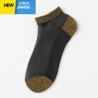 4双袜子女韩国季薄款透明玻璃丝船袜金银丝袜日系中筒复古棉袜 卓思哲