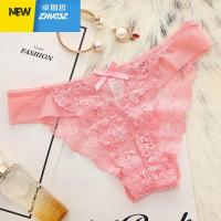 女士内裤女性感透明透气低腰诱惑欧美T裤蕾丝透明薄 卓思哲