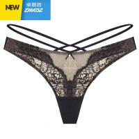 im性感透明网纱丁字裤内裤 蕾丝花边个性露腰带显瘦t裤女 卓思哲