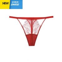蕾丝薄款档里微弹无压低腰美臀宽织带丁字内裤 卓思哲