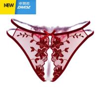 女季超薄情趣性感内裤骚诱惑蕾丝情取丁子T系带透明丁字裤 卓思哲