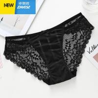 日系超薄蕾丝内裤女性感无痕低腰少女生裆女士三角裤 卓思哲
