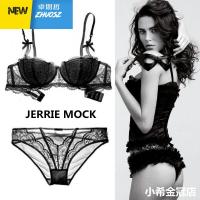 新款 欧美文胸套装聚拢性感蕾丝薄棉杯红色内衣女薄款 卓思哲