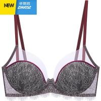 性感内衣女小胸聚拢上托平胸胸罩薄款蕾丝文胸套装 卓思哲