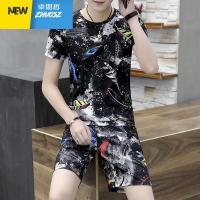 睡衣男季薄款休闲运动家居服青少年学生帅气一套可外穿套装 卓思哲