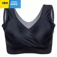 全罩杯胖mm薄聚拢加大码文胸无钢圈上托运动文胸背心睡眠内衣 卓思哲文胸套装