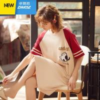 睡裙女短袖可爱长款过膝公主风性感大码胖mm薄款很仙的睡衣 卓思哲