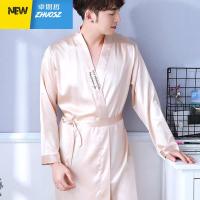 男士睡衣睡袍浴袍晨袍浴衣薄款长款龙袍和服大码宽松季 卓思哲