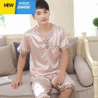 男装睡衣季 短袖短裤短款超薄莫代尔男士圆领薄款天 卓思哲