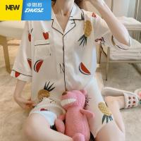 睡裙女士季七分袖薄款性感衬衫宽松大码春秋款睡衣女绸 卓思哲