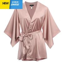 法式睡衣女浴袍新娘晨袍绸薄款性感骚睡裙睡袍两件套春 卓思哲