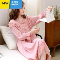 睡裙女士春秋长袖薄款公主风棉中长款宫廷风睡衣裙子 卓思哲