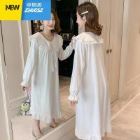 睡裙女春秋长袖可爱甜美仙女宫廷睡衣女公主风长款睡裙宽松 卓思哲