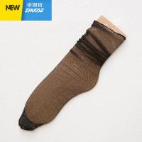 蕾丝花边堆堆袜日系季银葱超薄款金银丝渔网纱袜女韩版中筒袜子 卓思哲丝袜/打底袜/袜