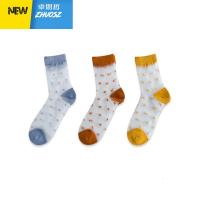 袜子女可爱日系透明渔网袜中筒袜超薄季韩国女玻璃丝水晶袜韩版 卓思哲丝袜/打底袜/袜