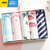 5条盒装内裤女少女日系蕾丝学生韩版卡通可爱甜美软妹组合装 卓思哲