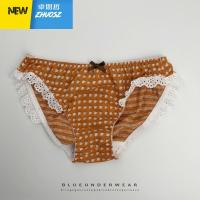 Blue So棉花糖棉质蕾丝边可爱小女生日系甜美少女内裤中低腰 卓思哲