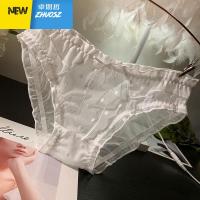 日系波点性感蕾丝内裤女士低腰性感长流苏甜美少女学生三角裤季 卓思哲