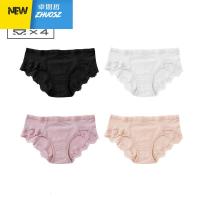 内裤女透气中腰女士三角底裤蕾丝少女日系可爱女生裤头 卓思哲