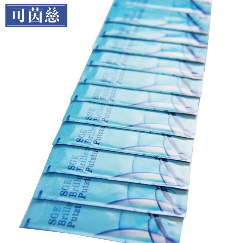 SGE一次性眼镜清洁湿巾擦镜布 50片/盒图片