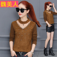 保暖衣服女加厚加绒打底衫女长袖2017新款秋冬女装百搭半高领上衣
