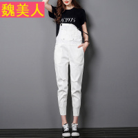 牛仔背带裤女九分裤2016春秋新款韩版学院风显瘦可爱百搭牛仔裤